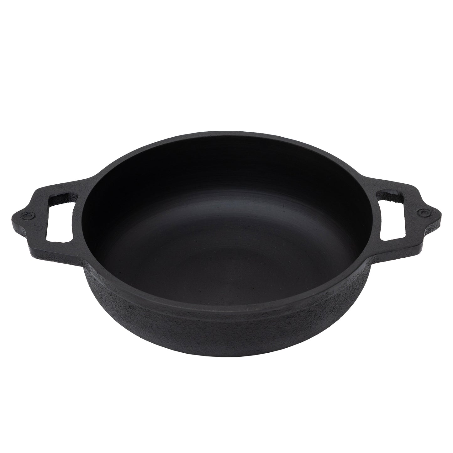 FlareOn Cast Iron Deep Kadai - 9 Inch