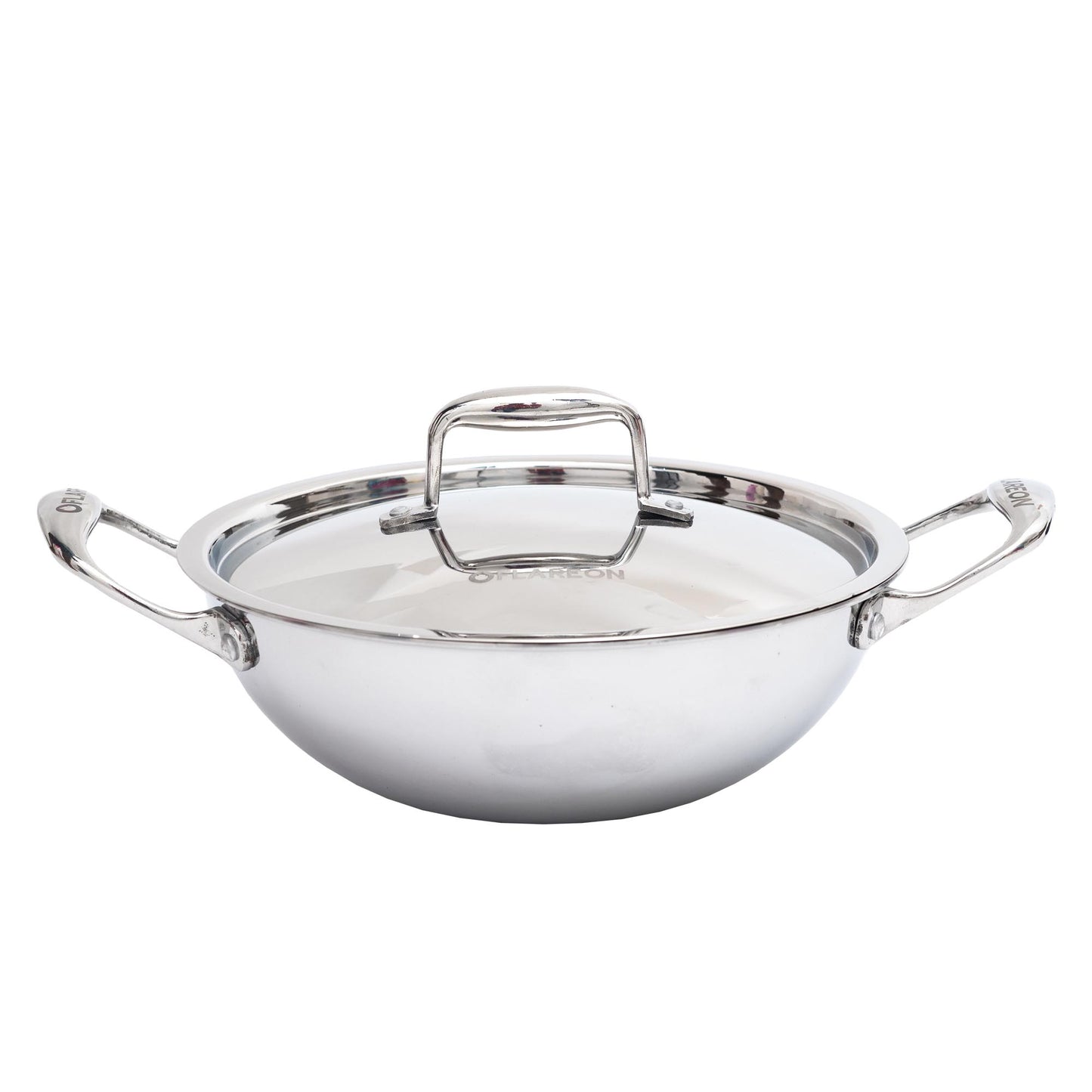 FlareOn Tri-Ply SS Kadai With SS Lid - 26 CM / 28 CM