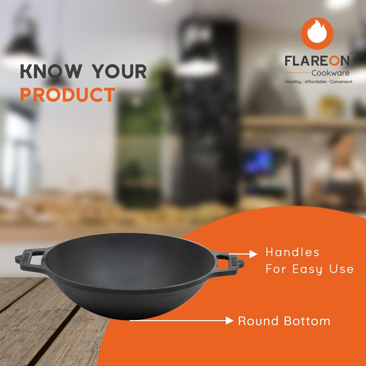 FlareOn's Cast Iron Kadai 10-Inch- Know Your Product