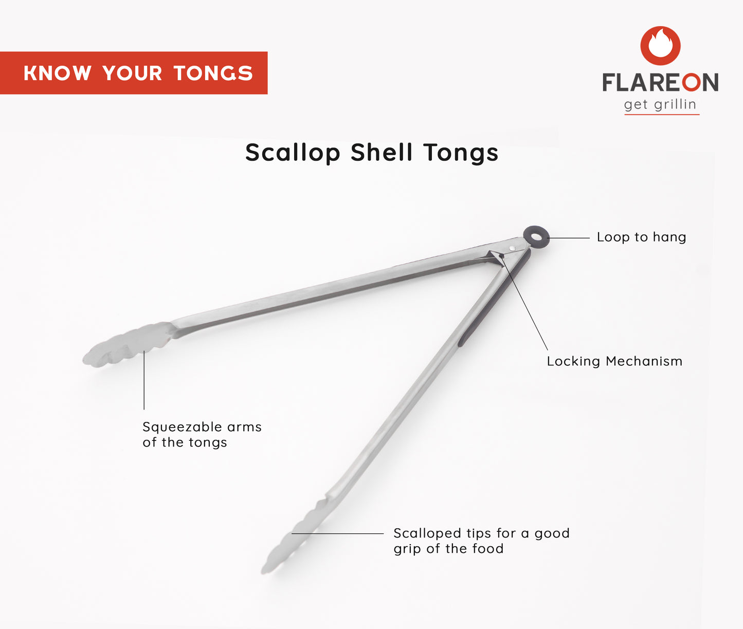 Scallop Shell Tongs