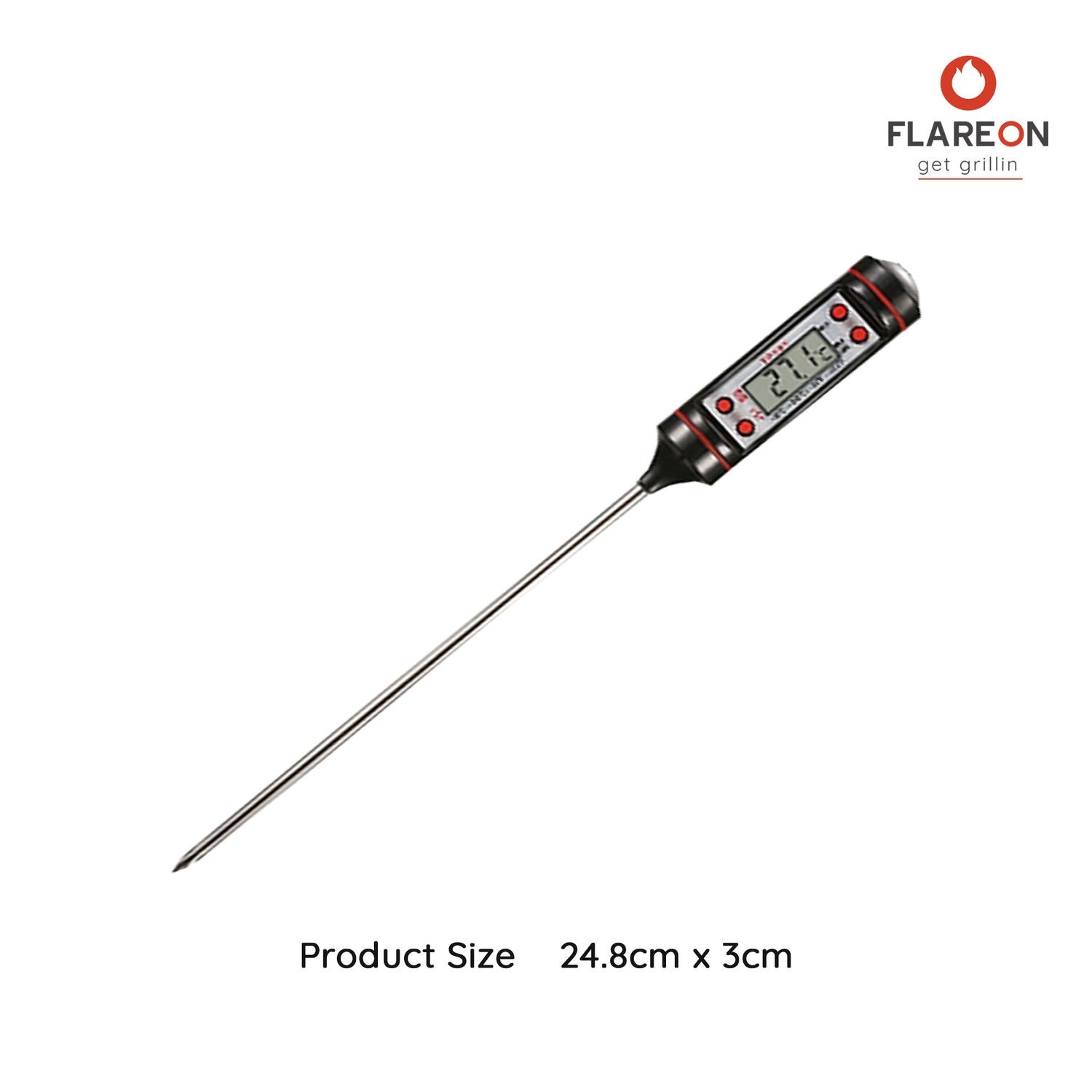 Digital Food Thermometer- Product Size