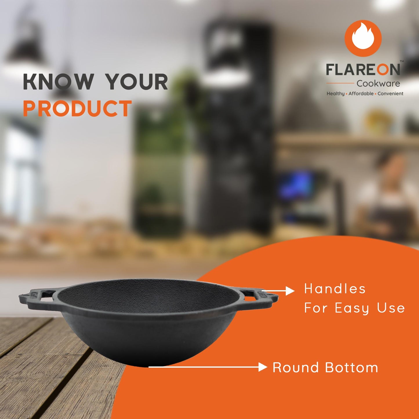 FlareOn's Cast Iron Kadai 8-Inch- Know Your Product