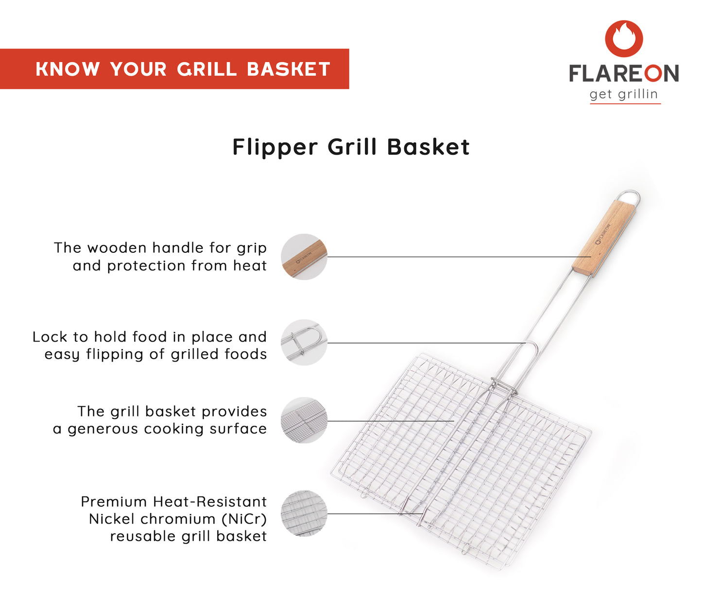 Flipper Grill Basket